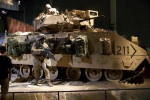 Bradley light armored troop transport