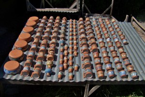 Painted, glazed, kiln dried, sun drying